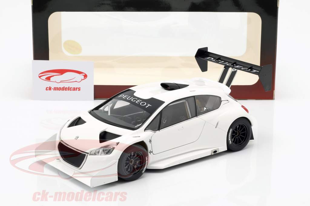 Peugeot 208 T16 Pikes Peak Plain Body Version 2013 branco 1:18 AUTOart