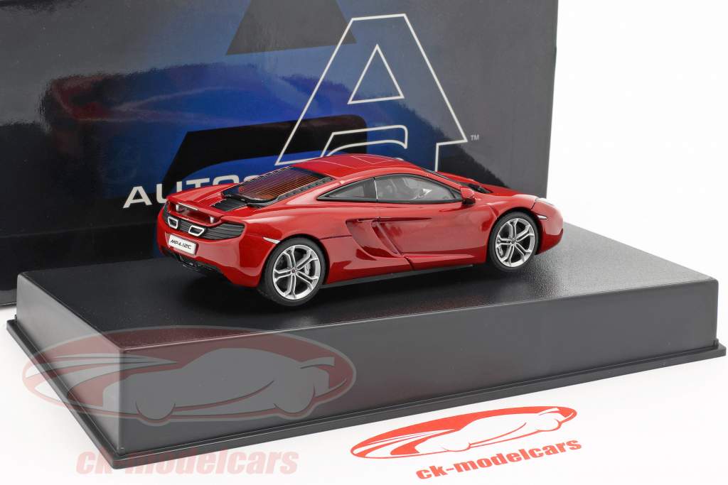 McLaren MP4-12C Jaar 2011 rood metalen 1:43 AUTOart