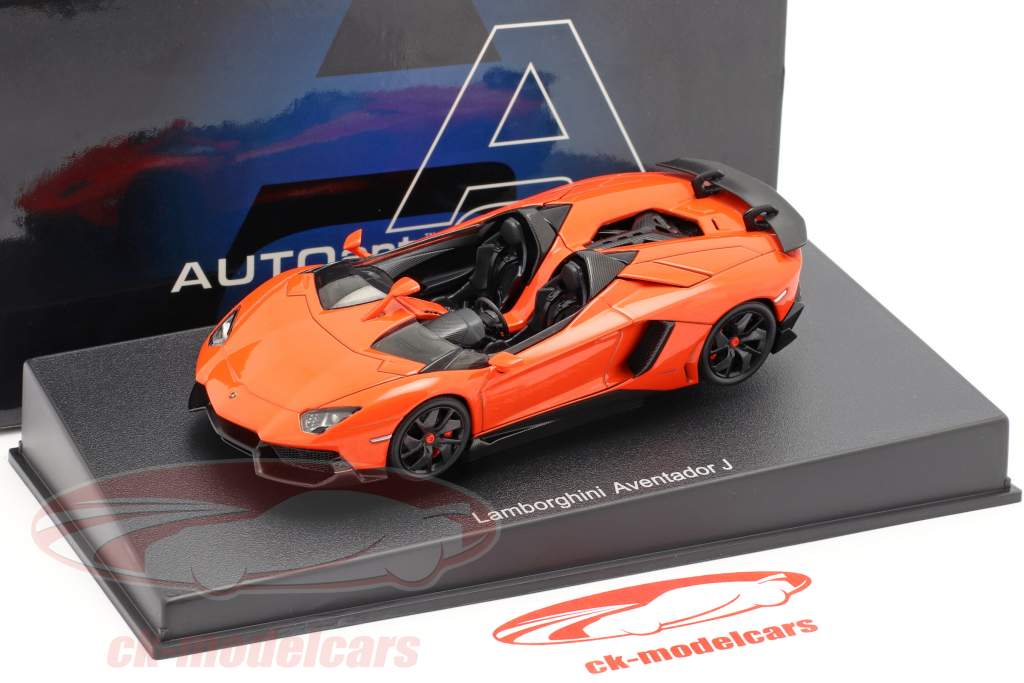 Lamborghini Aventador J Roadster イヤー 2012 オレンジ / 黒 1:43 AUTOart