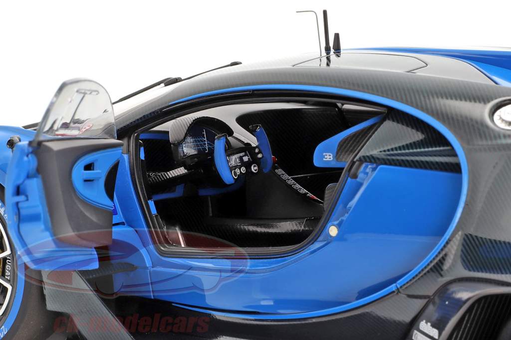 Bugatti Vision GT year 2015 Bugatti racing blue / carbon blue 1:18 AUTOart