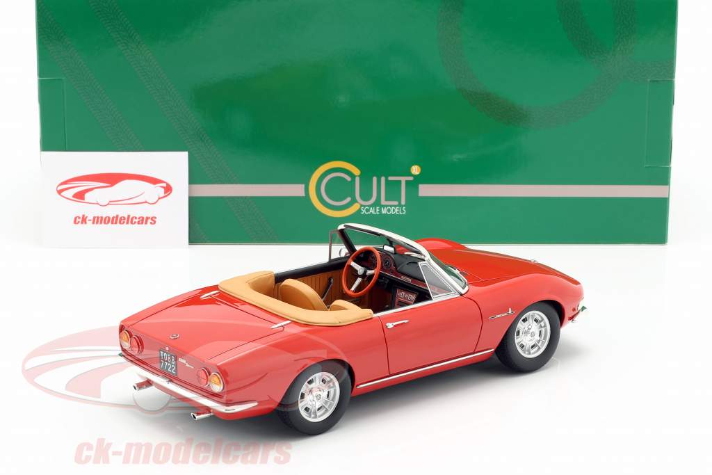 Fiat Dino Spyder Opførselsår 1966 rød 1:18 Cult Scale
