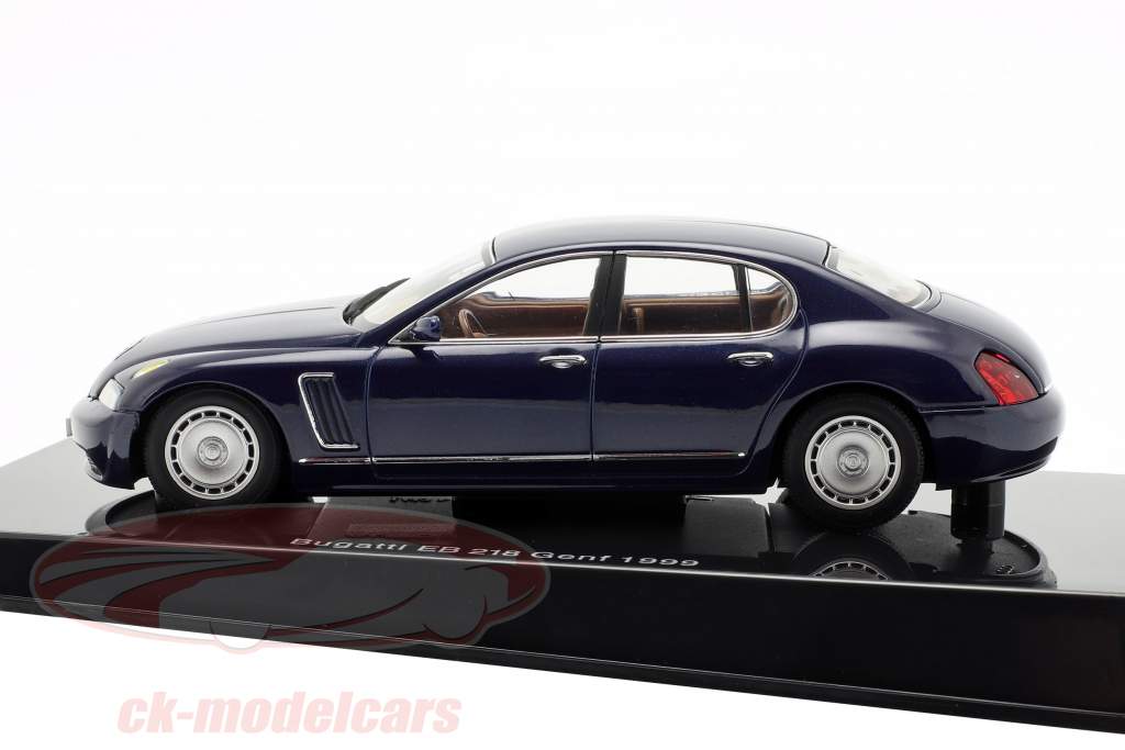 Bugatti EB 118 Женева АВТОСАЛОН 1999 синий металлический 1:43 AUTOart