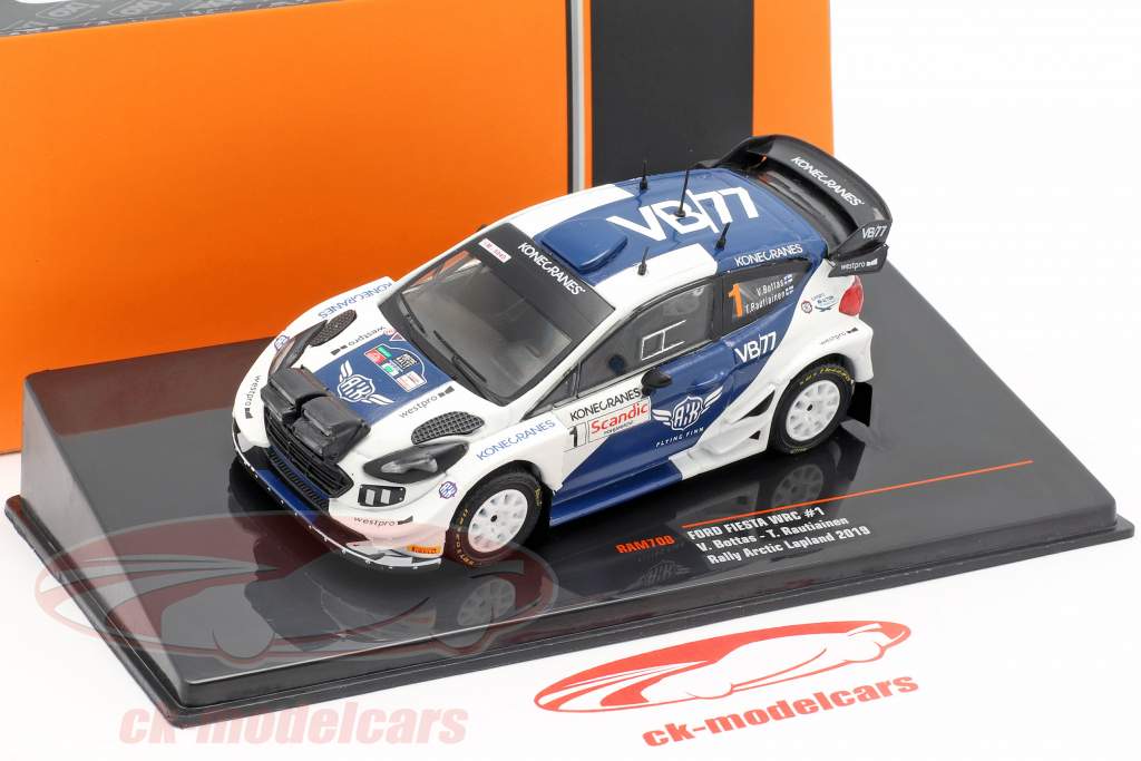 Ford Fiesta WRC #1 第5回 北極圏 ラップランドの Rallye 2019 Bottas, Rautiainen 1:43 Ixo