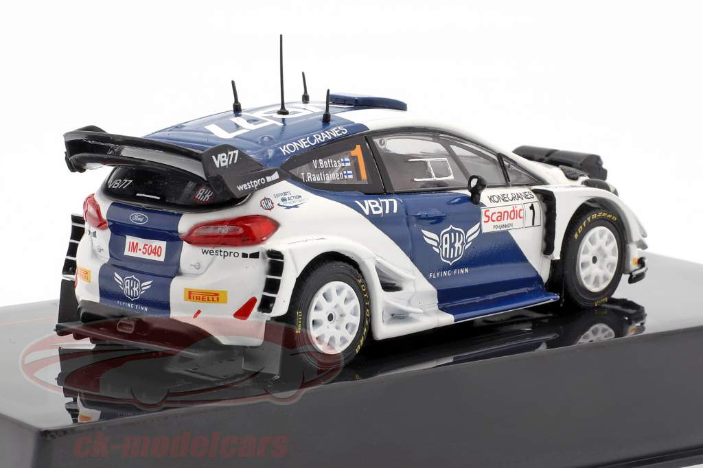 Ford Fiesta WRC #1 第5回 北極圏 ラップランドの Rallye 2019 Bottas, Rautiainen 1:43 Ixo