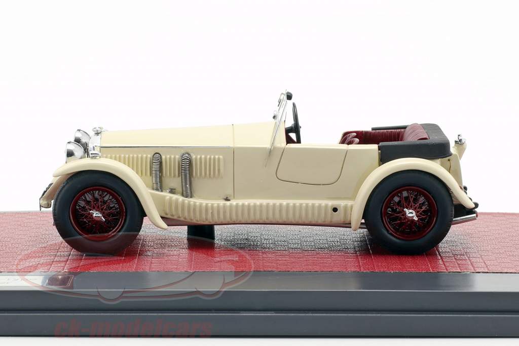 Invicta 4.5-litre S-Type Low Chassis Tourer Open Top 1930 creme weiß 1:43 Matrix