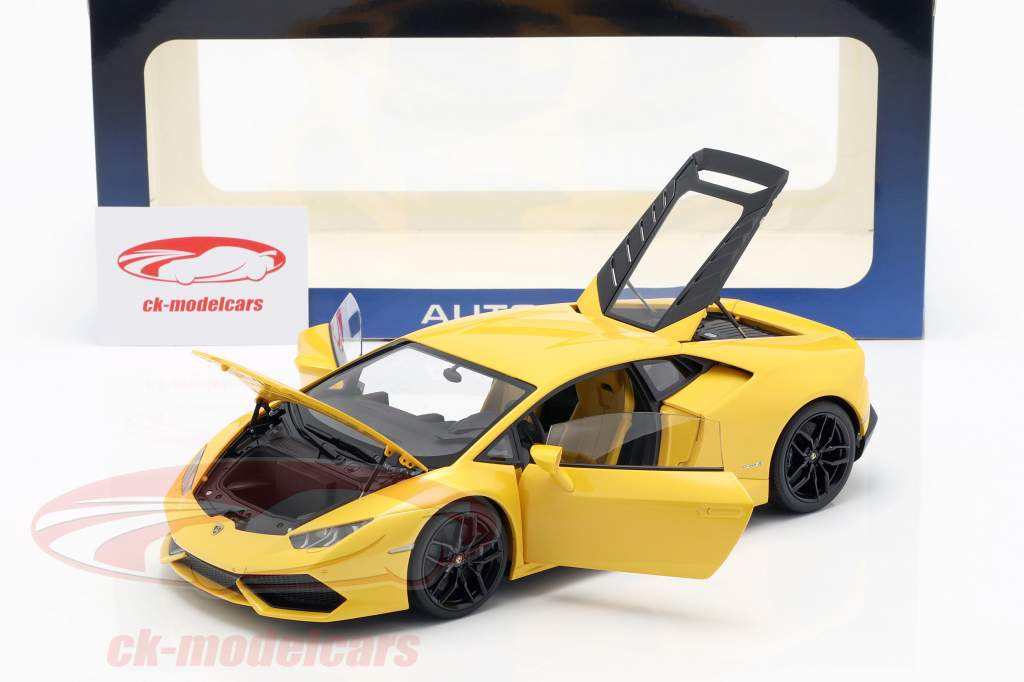 Lamborghini Huracan LP610-4 år 2014 gul 1:18 AUTOart