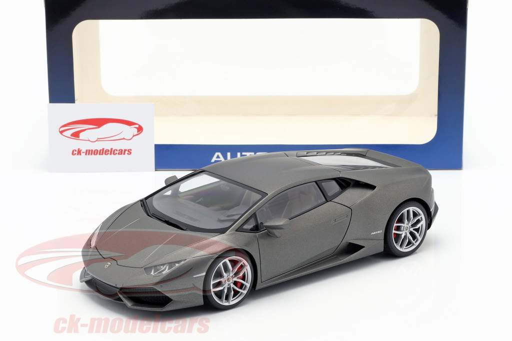 Lamborghini Huracan LP610-4 Año 2014 titanio mate gris 1:18 AUTOart