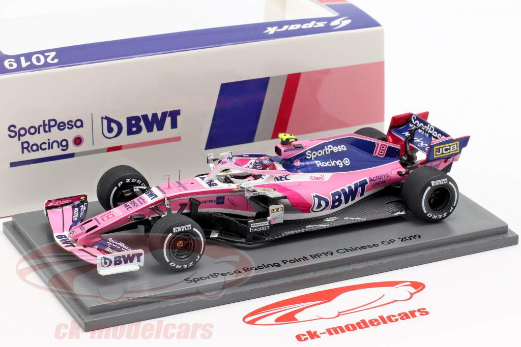 Lance Stroll Racing Point RP19 #18 cinese GP formula 1 2019 1:43 Spark
