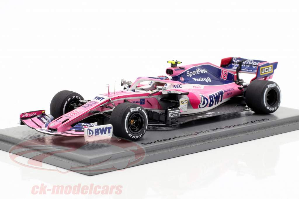 Lance Stroll Racing Point RP19 #18 chinois GP formule 1 2019 1:43 Spark