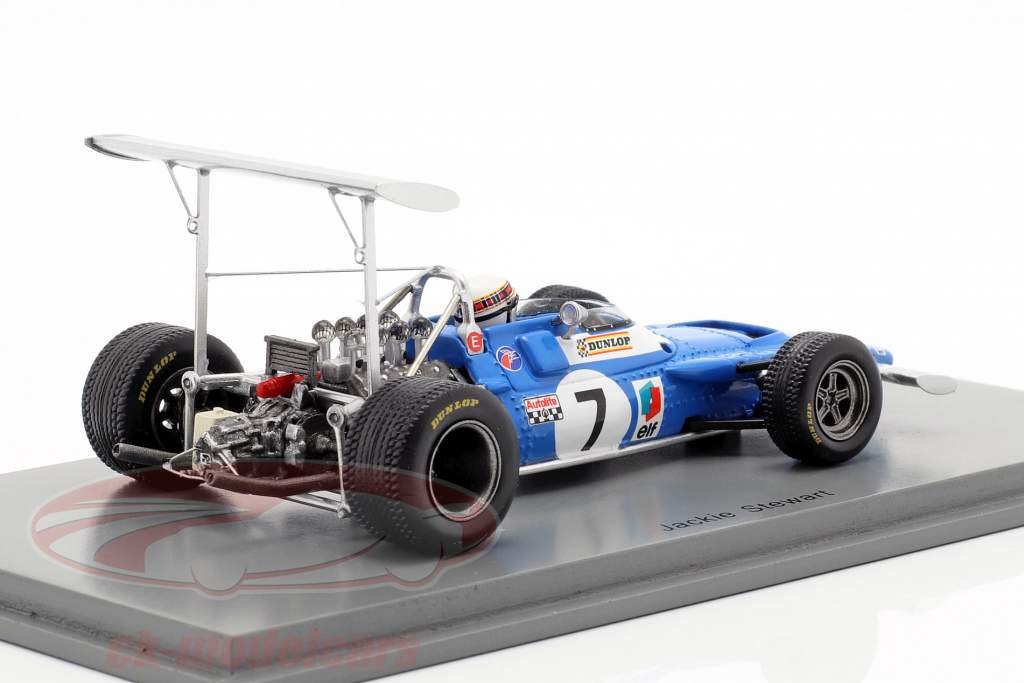 Jackie Stewart Matra MS80 #7 vinder spansk GP verdensmester F1 1969 1:43 Spark