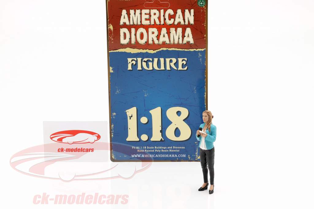 verslaggever figuur 1:18 American Diorama