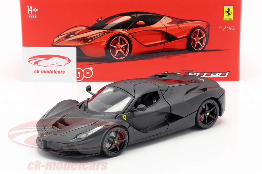 Ferrari LaFerrari Year 2013 mat black 1:18 Bburago Signature