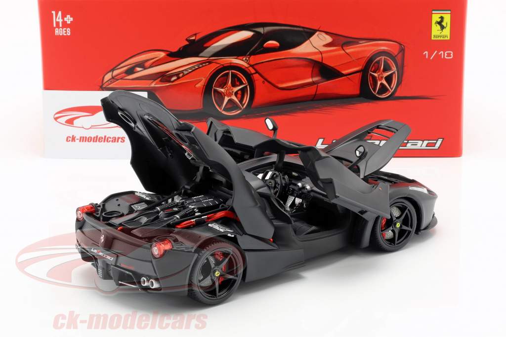 Ferrari LaFerrari År 2013 Mat sort 1:18 Bburago Signature