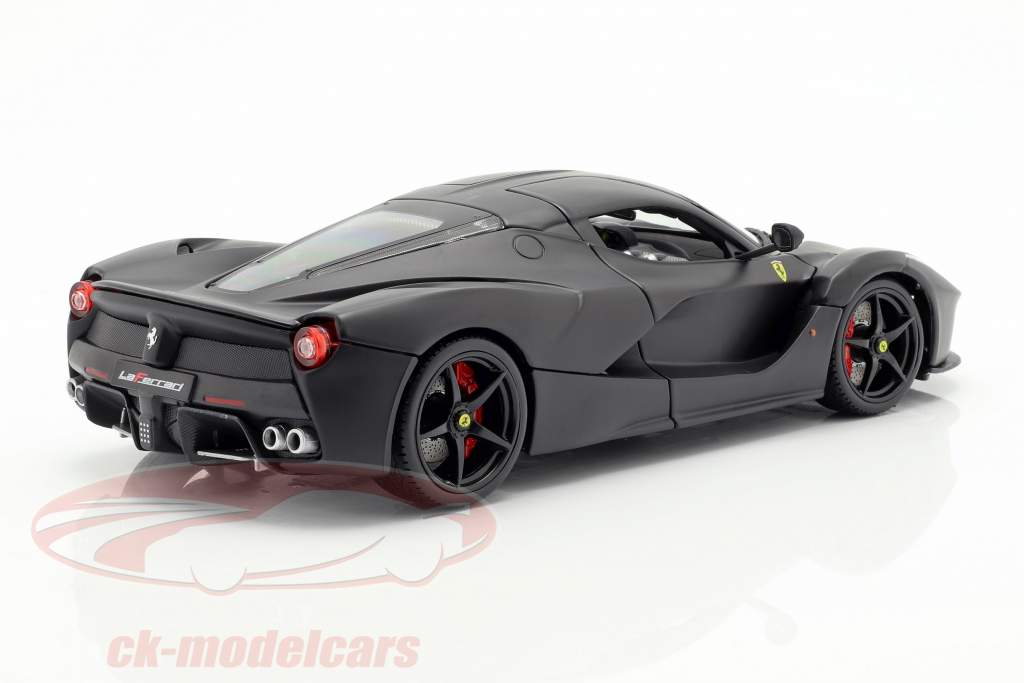 Ferrari LaFerrari Baujahr 2013 mattschwarz 1:18 Bburago Signature