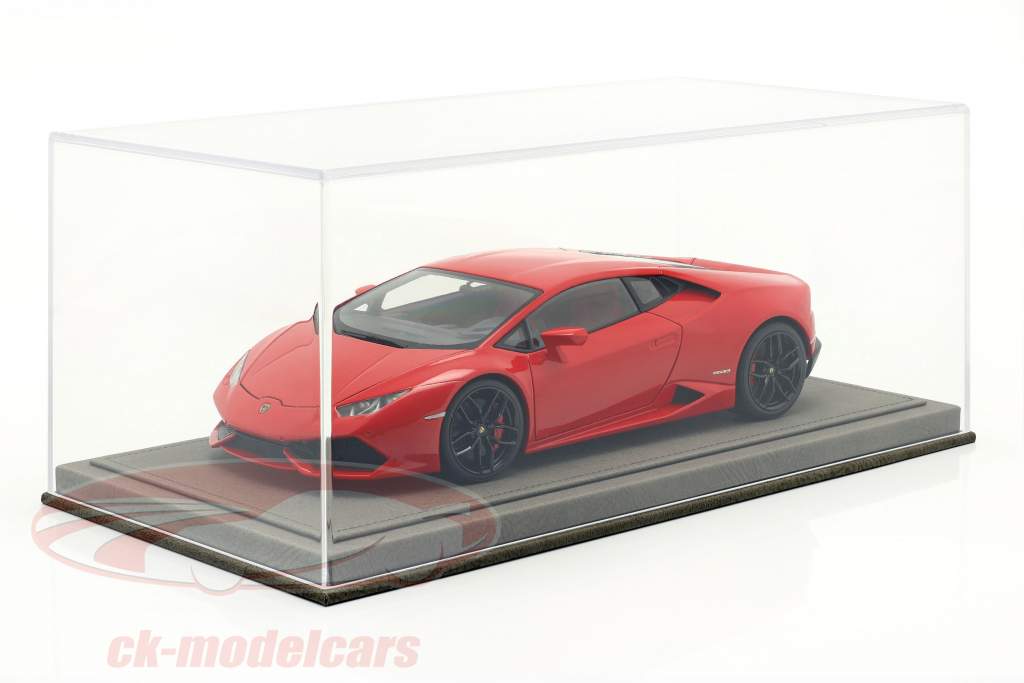 High quality Acrylic Showcase for Model Cars in the Scale 1:18 light-gray BBR