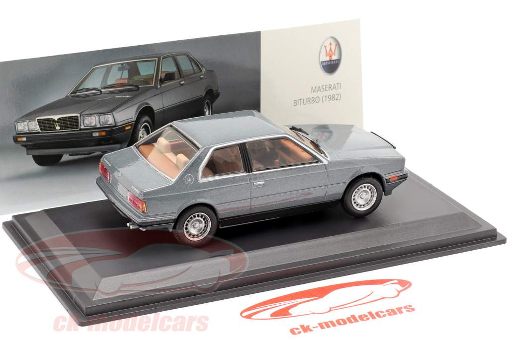 Maserati Biturbo année 1982 bluegray 1:43 Leo Models