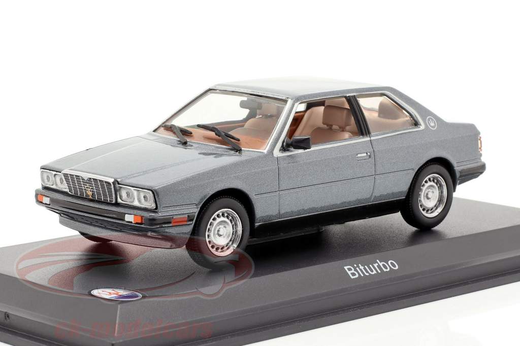 Maserati Biturbo år 1982 bluegray 1:43 Leo Models