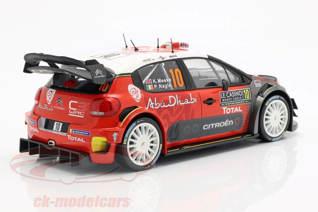 Citroen C3 WRC #10 4. Rallye Monte Carlo 2018 Meeke, Nagle 1:18 Norev
