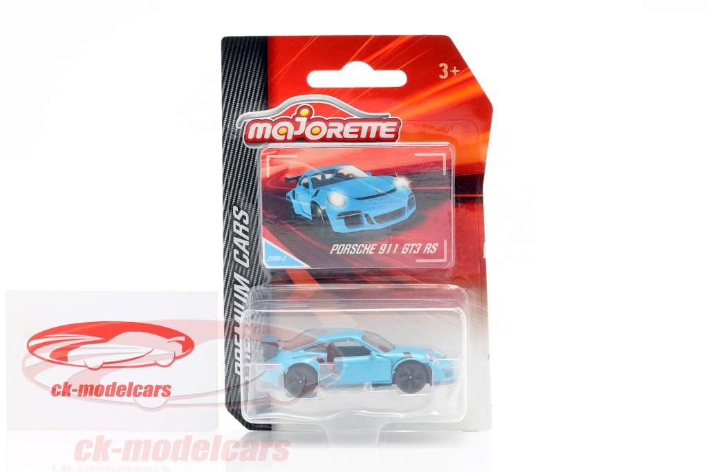 Porsche 911 GT3 RS azul 1:64 Majorette