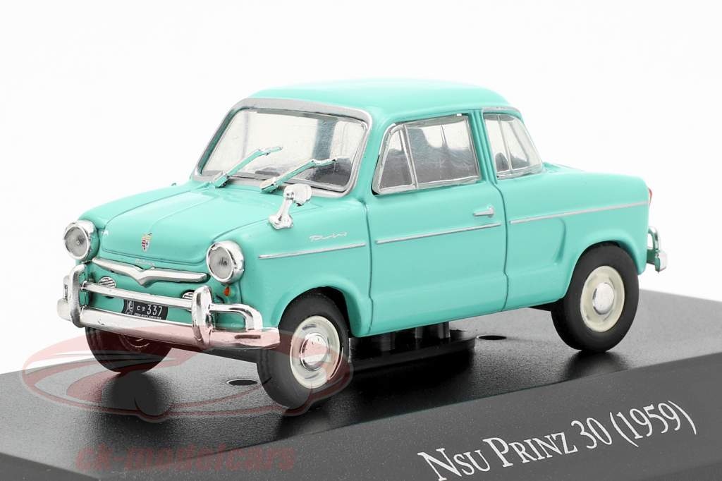NSU Prinz 30 Bouwjaar 1959 turkoois 1:43 Altaya
