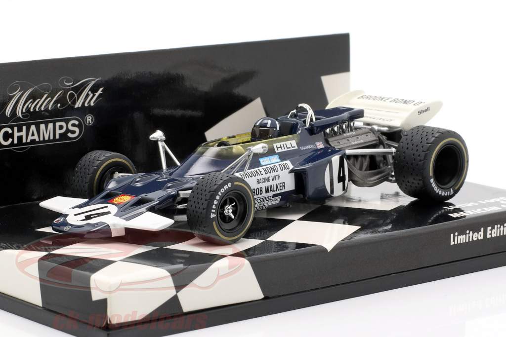 Graham Hill Lotus 72 #14 México GP Formula 1 1970 1:43 Minichamps