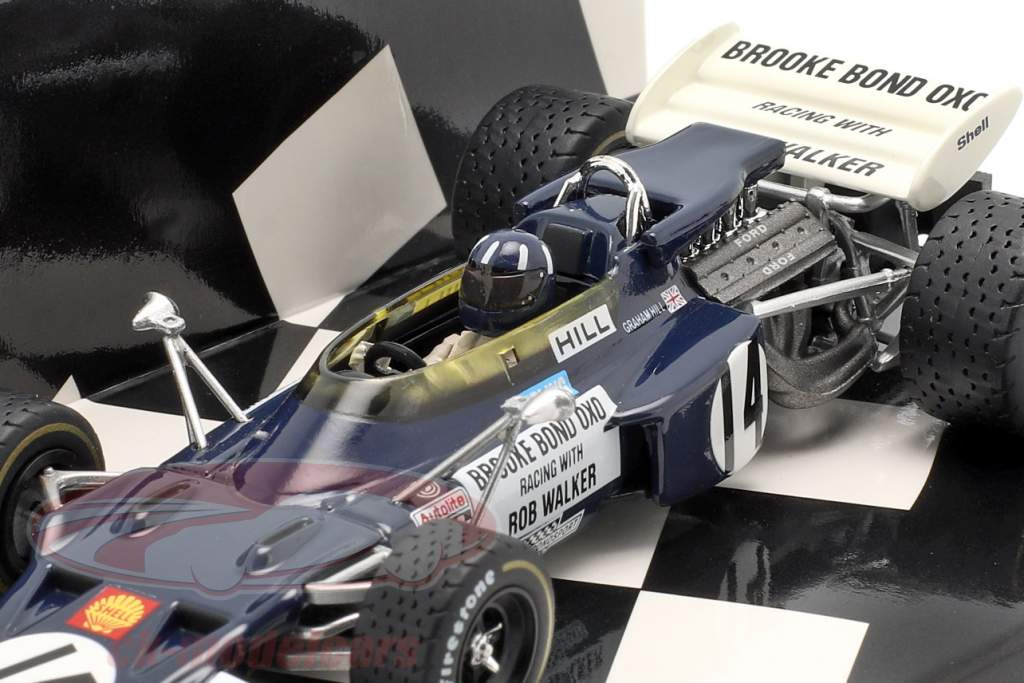 Graham Hill Lotus 72 #14 México GP Formula 1 1970 1:43 Minichamps