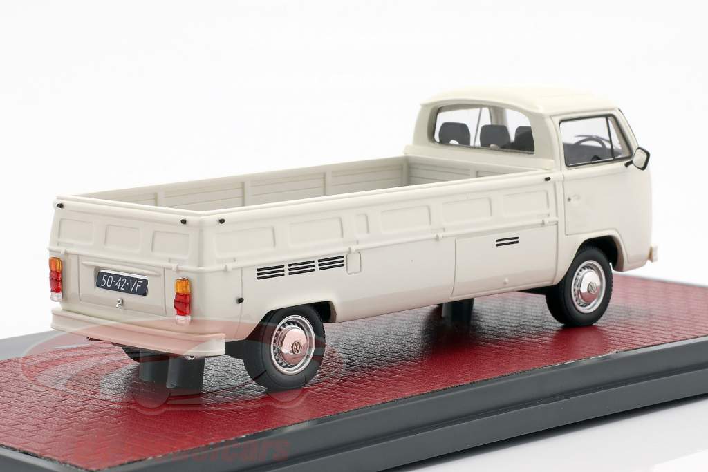 Volkswagen VW T2 Kemperink Speciaal Pick-Up Bouwjaar 1976 wit 1:43 Matrix