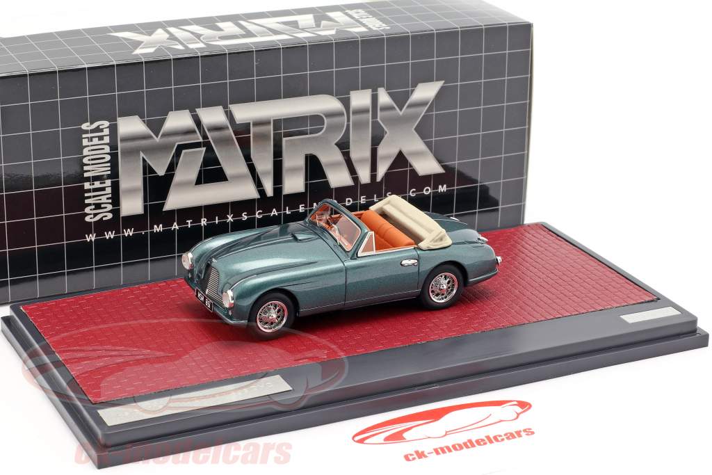 Aston Martin DB2 Vantage DHC Open Top 1951 verde metálico 1:43 Matrix