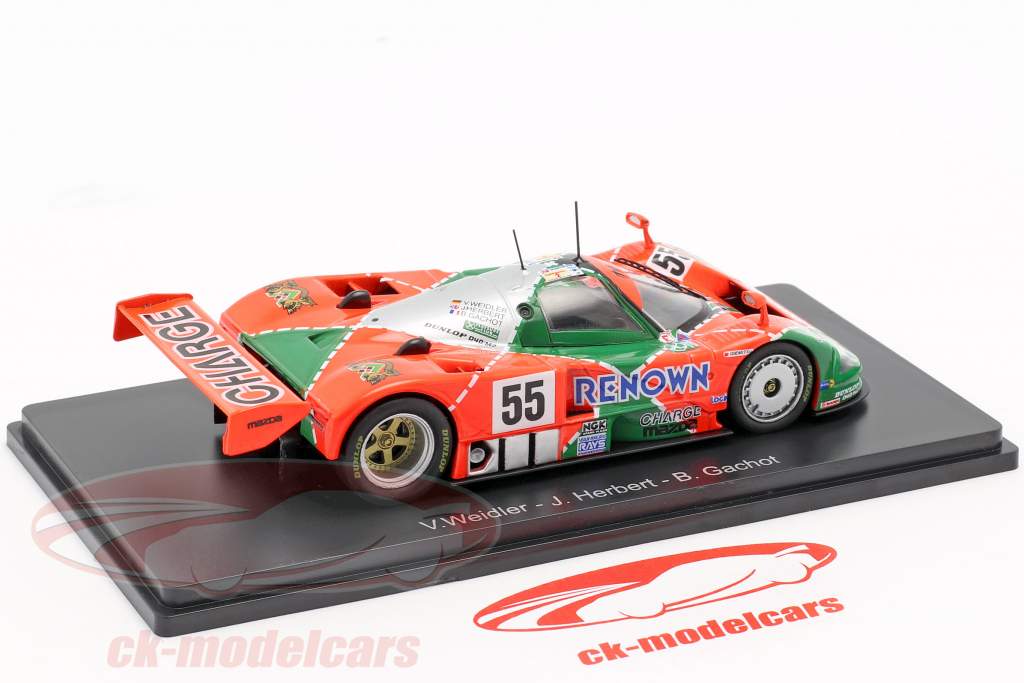 Spark 1:43 Mazda 787B #55 勝者 24h LeMans 1991 Weidler