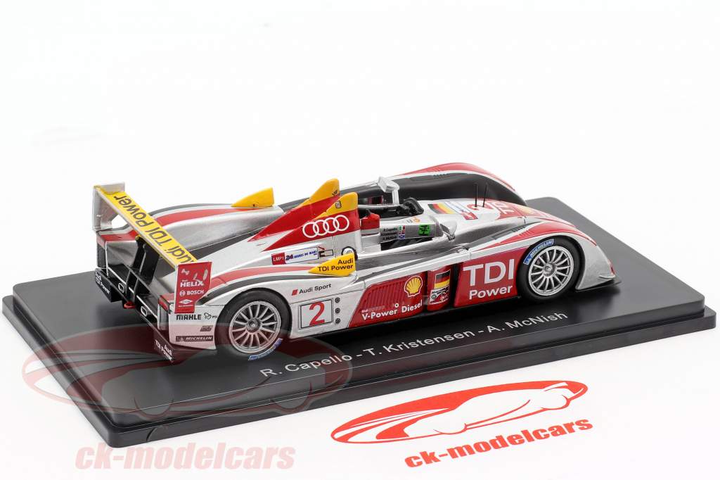 Audi R10 TDI #2 ganador 24h LeMans 2008 Capello, Kristensen, McNish 1:43 Spark