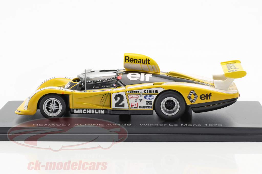 Renault Alpine A442 #2 ganador 24h LeMans 1978 Pironi, Jaussaud 1:43 Spark
