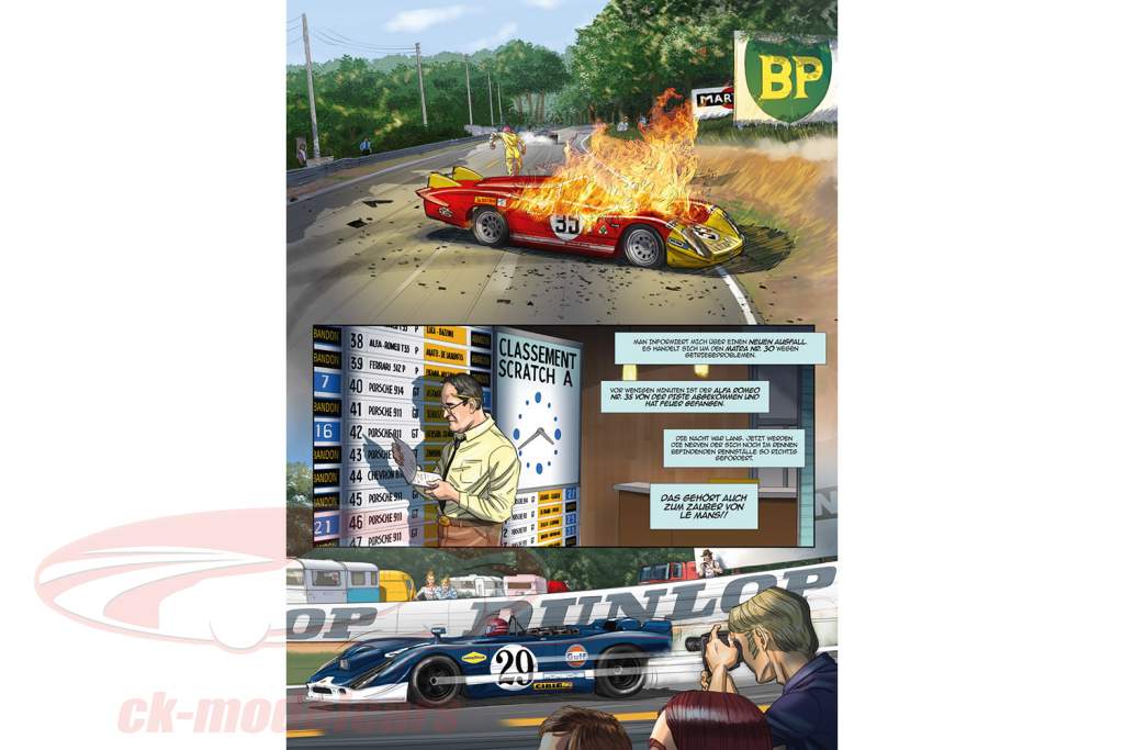 quadrinhos: e Steve McQueen criado LeMans (Alemão) / por Sandro Garbo