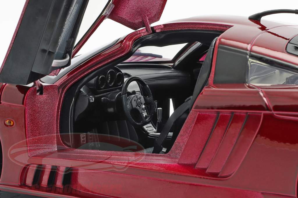 Saleen S7 Twin Turbo anno di costruzione 2005 rosso metallico 1:12 MotorMax