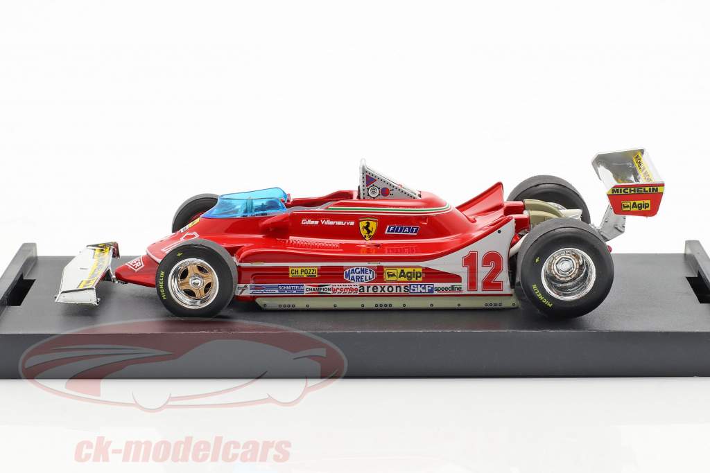 Gilles Villeneuve Ferrari 312T4 #12 2nd Frankreich GP Formel 1 1979 1:43 Brumm