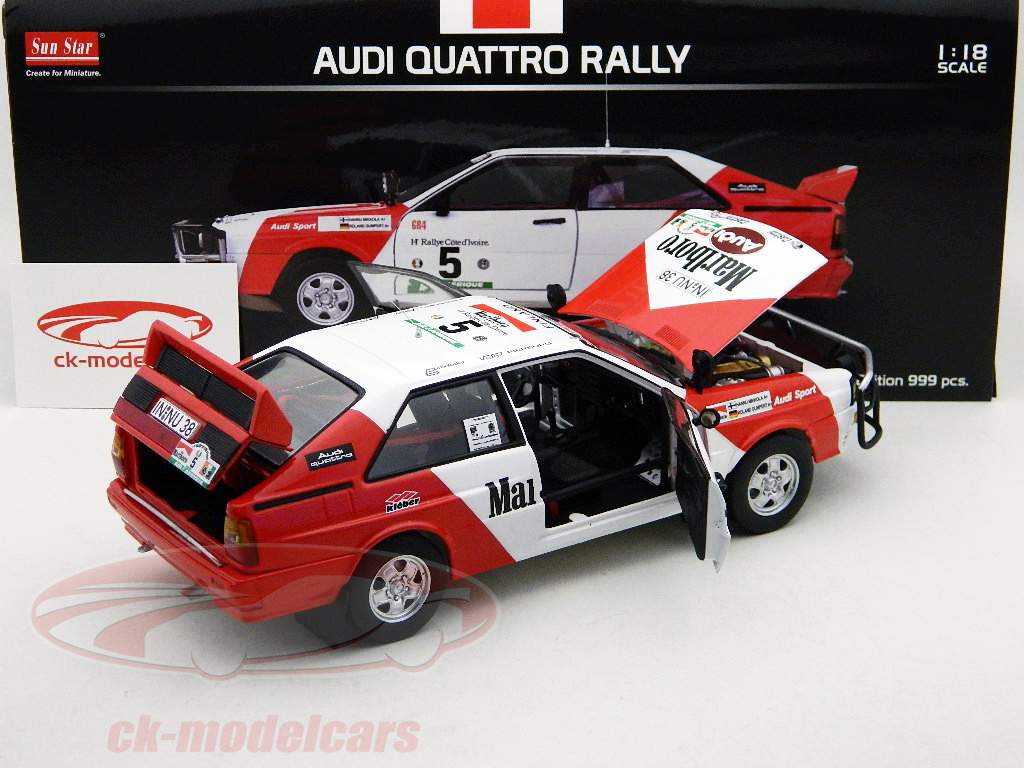 Audi Sport Quattro № 5 Микколы / Gumpert Ралли Кот-д'Ивуар 1982 1:18 SunStar