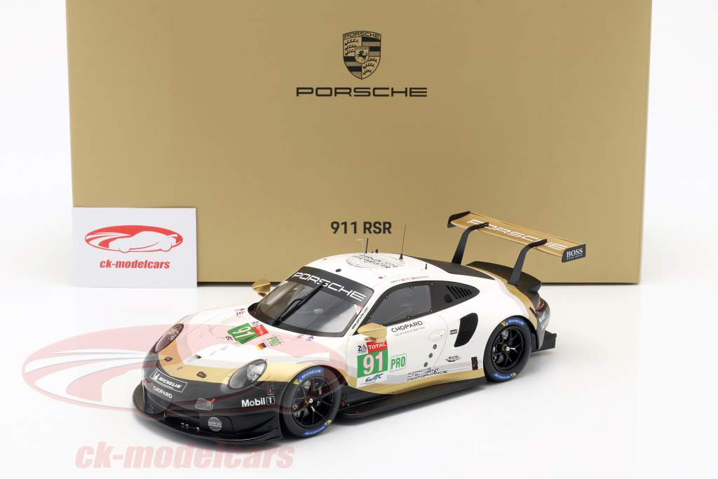 Porsche 911 RSR #91 worldchampion 24h LeMans 2019 With Showcase 1:18 Spark