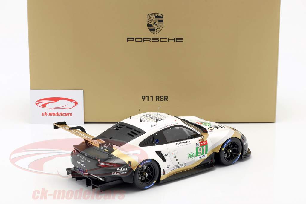 Porsche 911 RSR #91 worldchampion 24h LeMans 2019 With Showcase 1:18 Spark