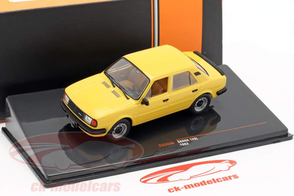 Skoda 120L année de construction 1983 sombre jaune 1:43 Ixo