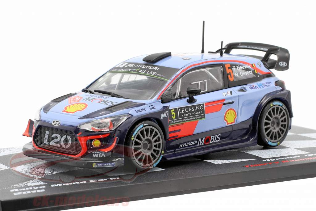 Hyundai i20 WRC #5 5th Rallye Monte Carlo 2018 Neuville, Gilsoul 1:43 Altaya