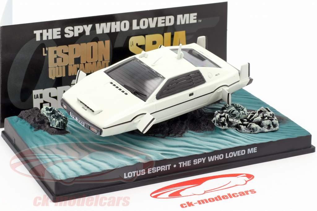 Lotus Esprit James Bond Movie Car bianco La spia che mi amava 1:43 Ixo