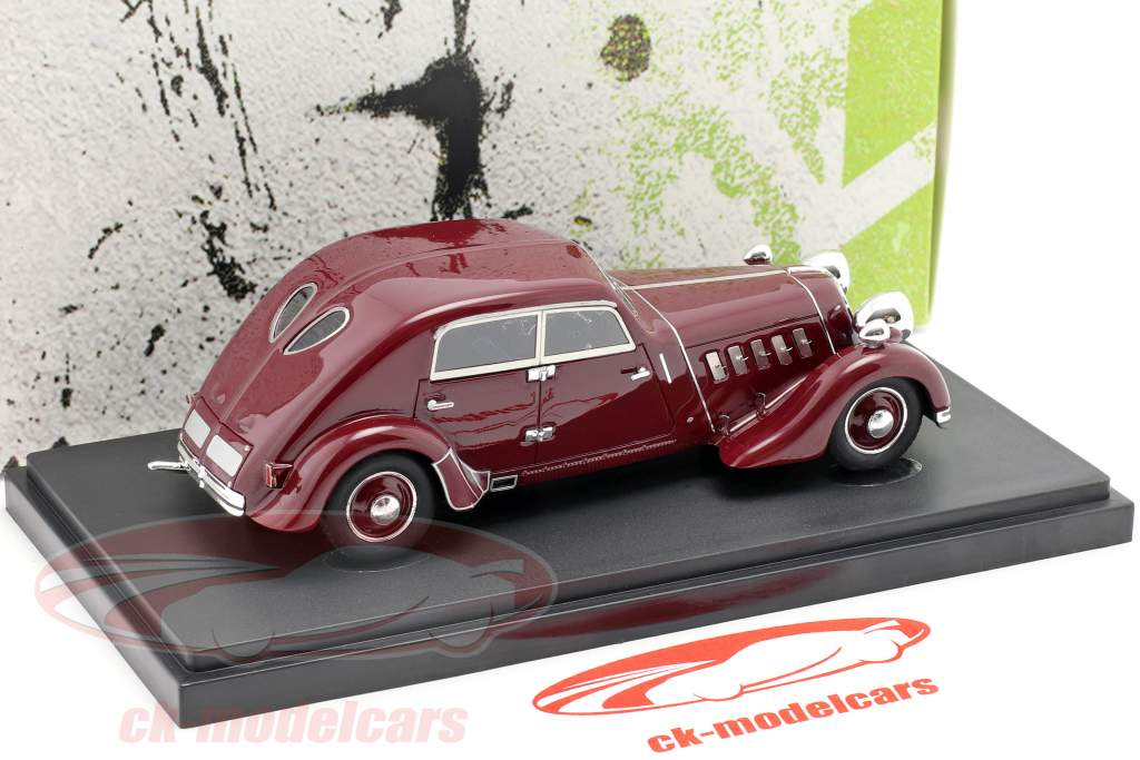 Röhr 8 tipo F Streamline ano de construção 1932 escuro vermelho 1:43 AutoCult