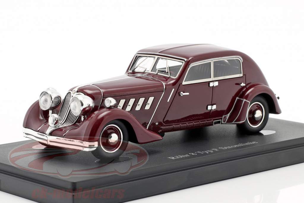 Röhr 8 Type F Streamline year 1932 dark red 1:43 AutoCult