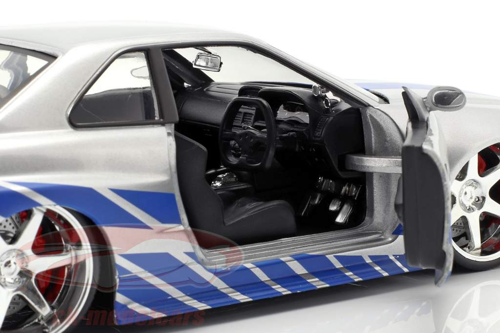 Brian's Nissan Skyline GT-R (R34) Filme 2 Fast 2 Furious 2003 1:24 Jada Toys