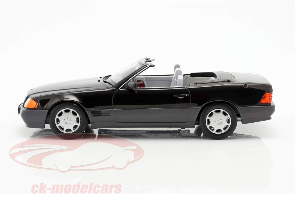 Mercedes-Benz 500 SL (R129) Opførselsår 1993 sort metallisk 1:18 KK-Scale