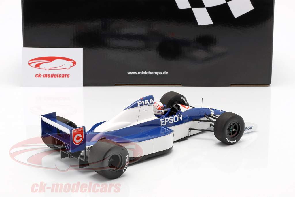 Satoru Nakajima Tyrrell 018 #3 6th USA GP formel 1 1990 1:18 Minichamps