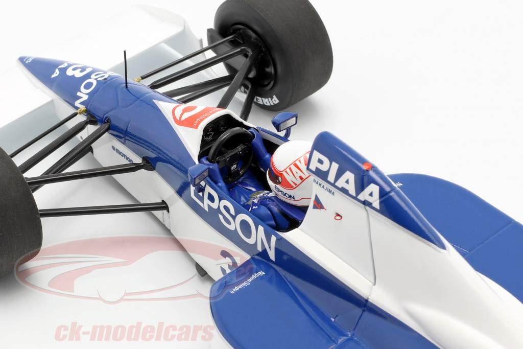 Satoru Nakajima Tyrrell 018 #3 6th USA GP formel 1 1990 1:18 Minichamps