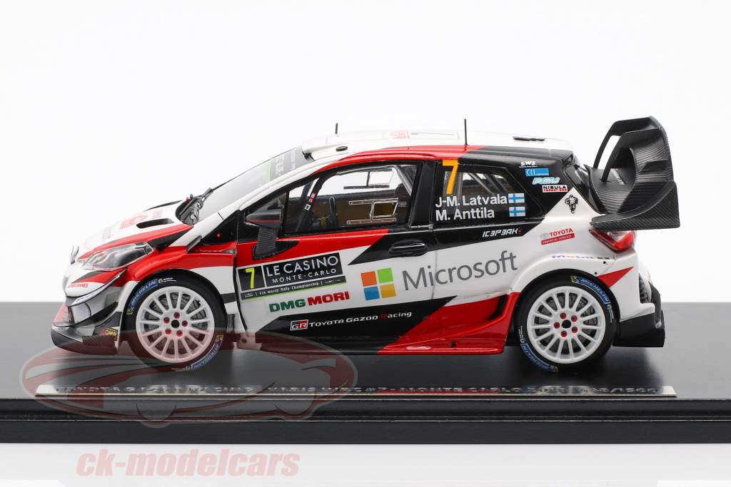Toyota Yaris WRC #7 3 Rallye Monte Carlo 2018 Latvala, Anttila 1:43 Spark