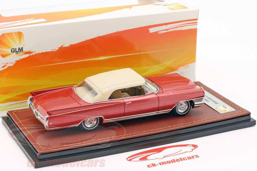 Cadillac Eldorado convertible Closed Top année de construction 1964 rouge métallique 1:43 GLM