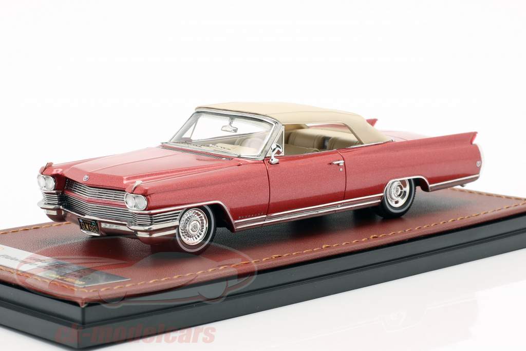 Cadillac Eldorado convertible Closed Top année de construction 1964 rouge métallique 1:43 GLM