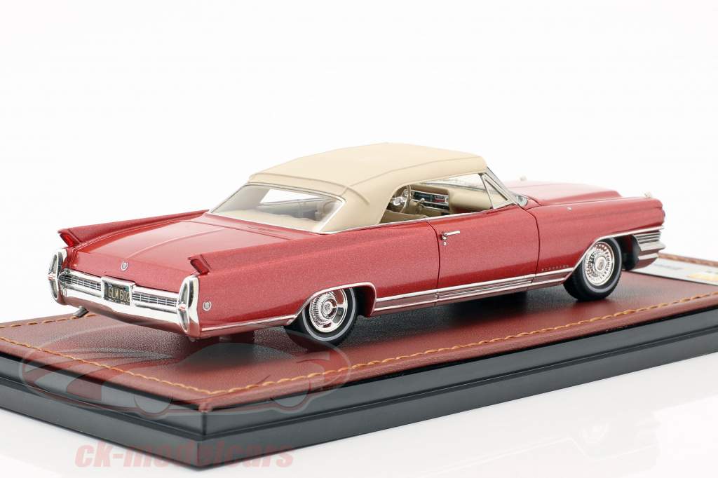 Cadillac Eldorado convertible Closed Top année de construction 1964 rouge métallique 1:43 GLM
